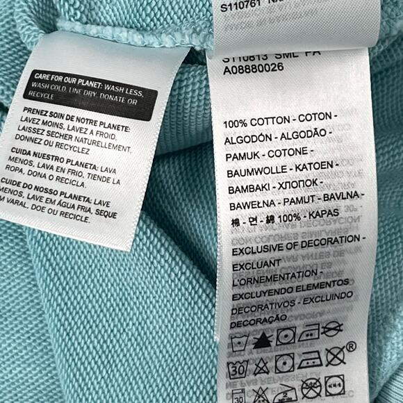 Levis Graphic Prism Crewneck Sweatshirt Sz S Angel Blue Oversized Pullover - Picture 8 of 11